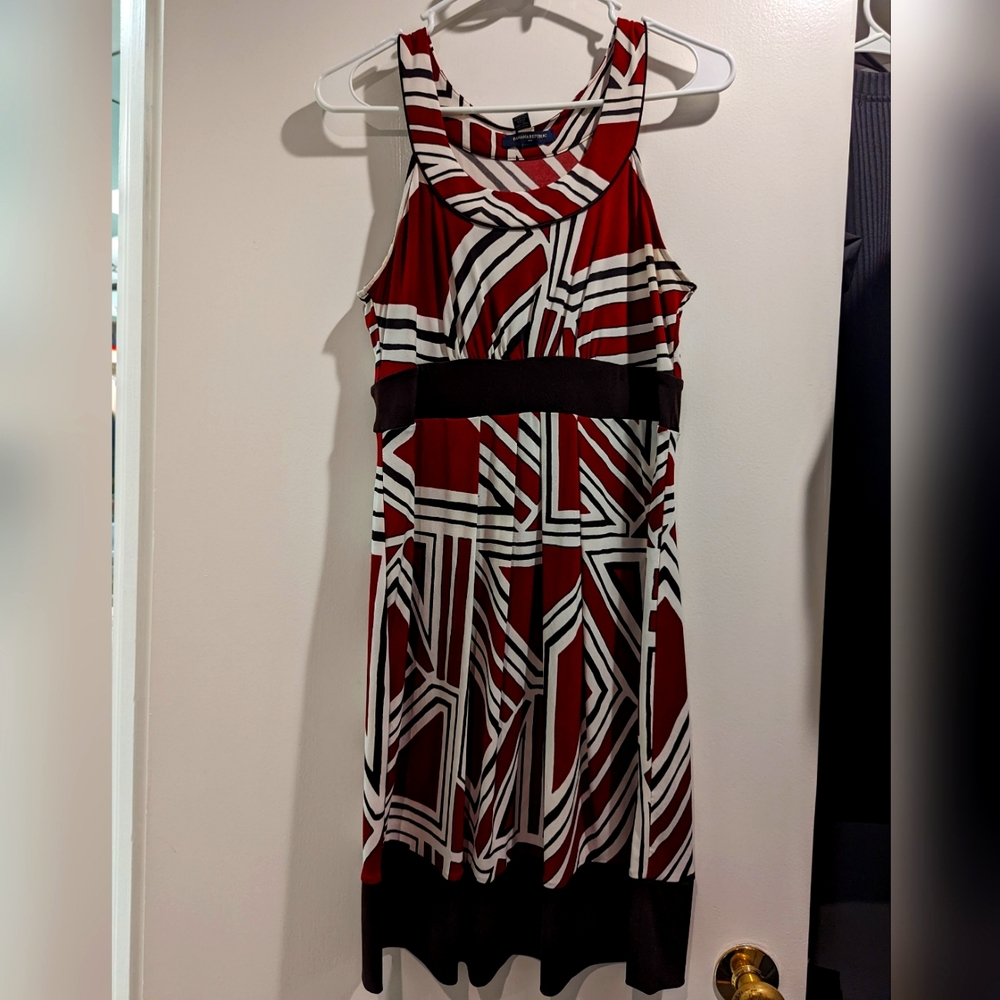 Banana Republic brand color blocked red dress - Size M